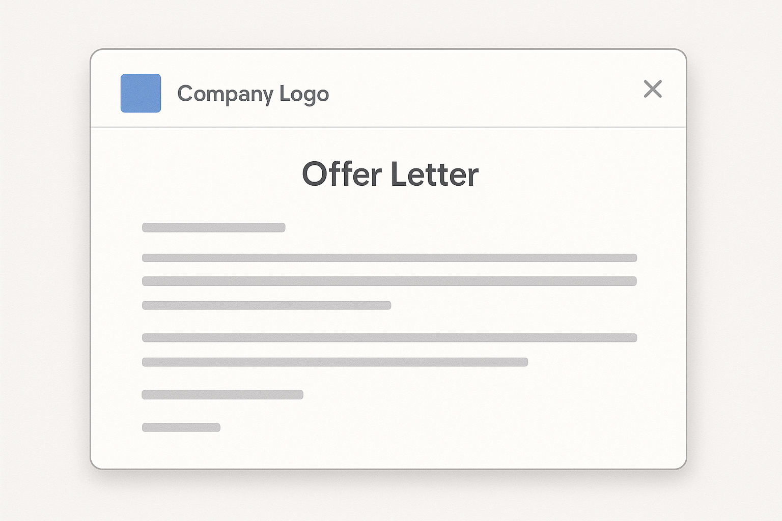 Offer Letter Preview