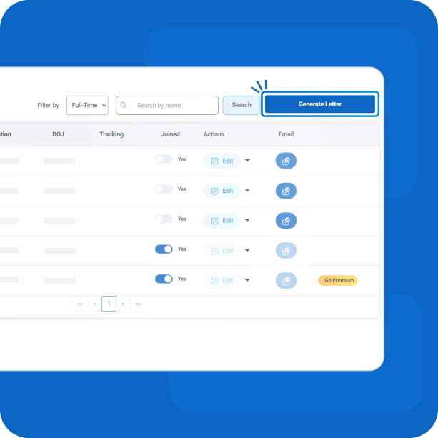 Offer Letter Dashboard
